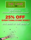 Semi-Annual Customer Appreciation Sale