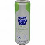 0 Absolut - Lime & Cucumber Vodka Soda (357)