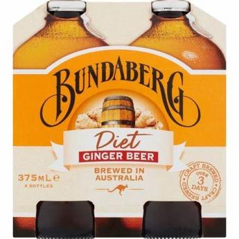 Bundaberg Diet Ginger Beer 4pk (4 pack 12oz cans) (4 pack 12oz cans)